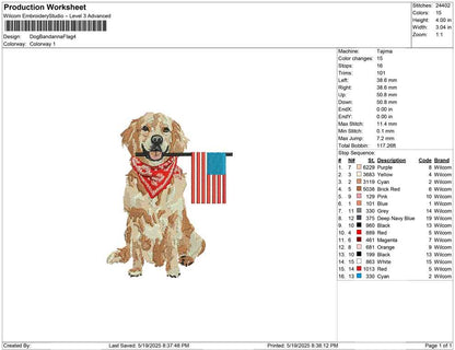 Dog Bandanna Flag