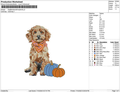 Dog Bandanna Pumpkins