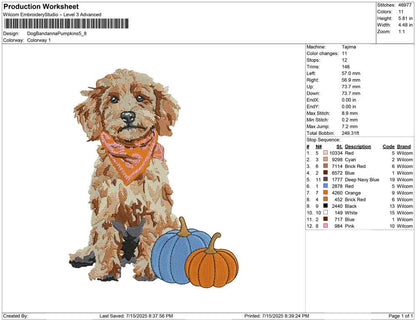 Dog Bandanna Pumpkins