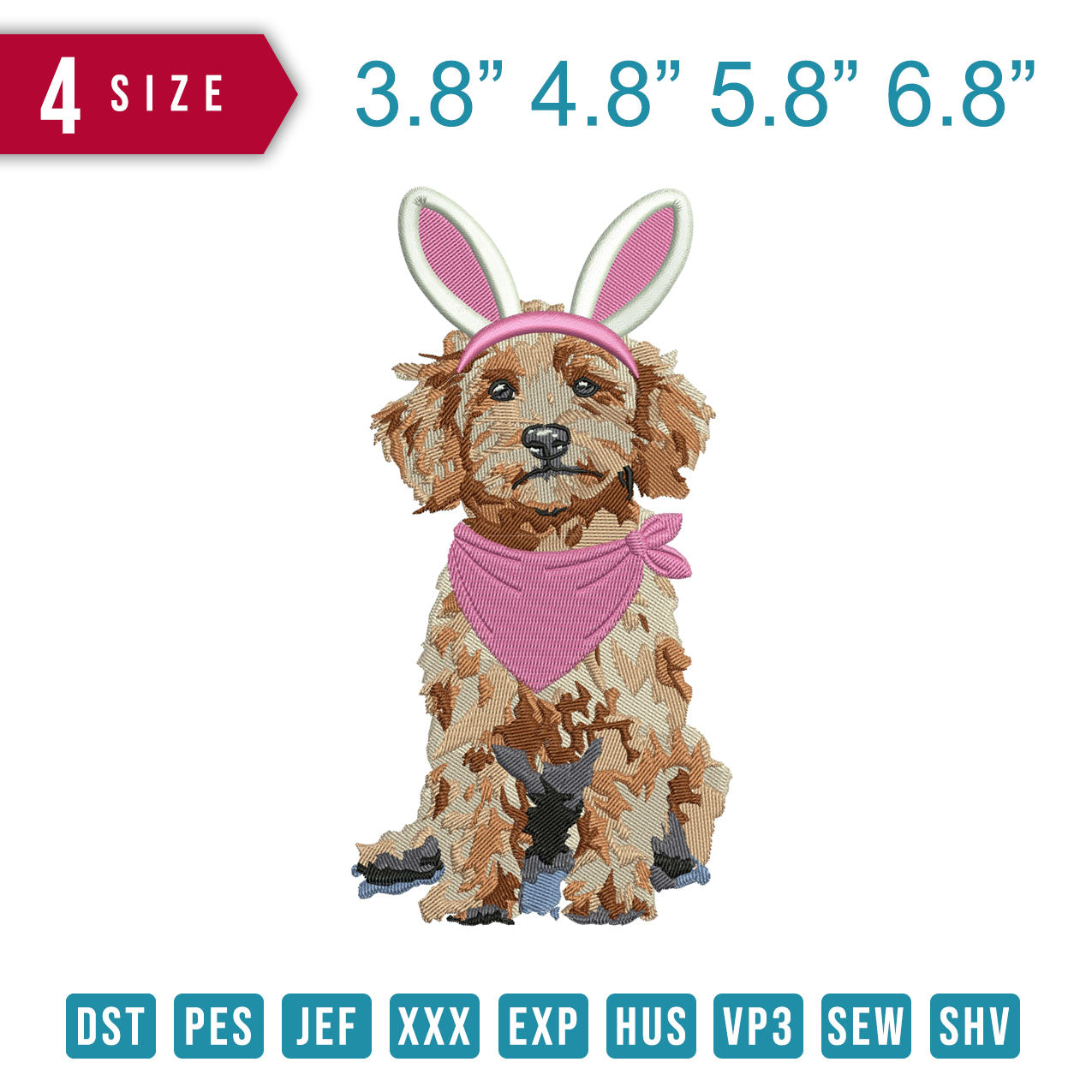 Dog Bandanna Syal Pink