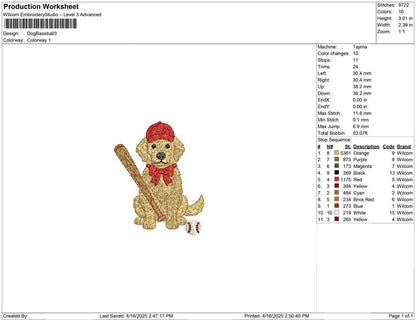 Dog Baseball