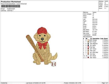 Dog Baseball