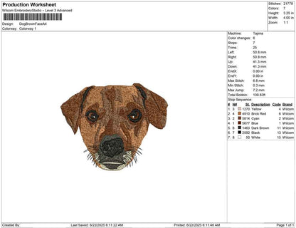 Dog Brown Face A