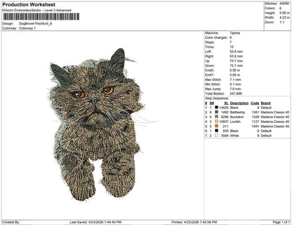 Dog Brown Thickfur