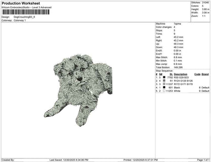 Dog Crouching B