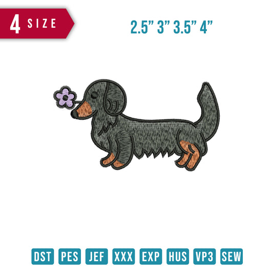 Dog Dachshund Flower