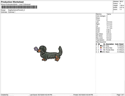 Dog Dachshund Flower