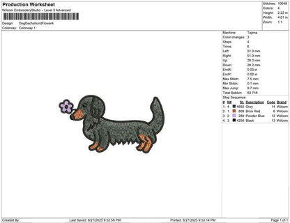 Dog Dachshund Flower