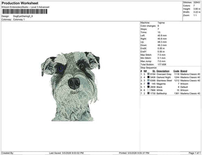 Dog Eye Glaring