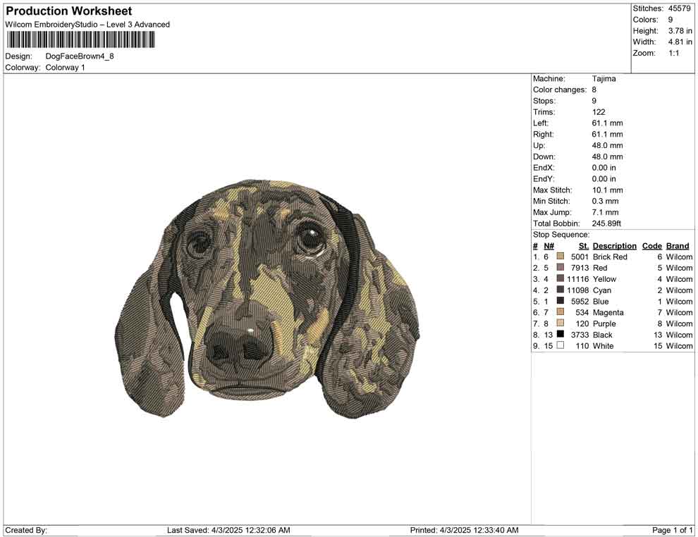 Dog Face Brown