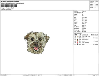 Dog face E
