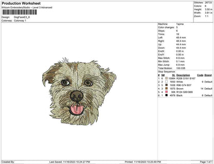 Dog face E