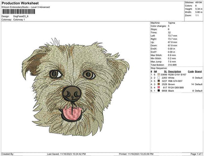 Dog face E