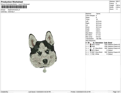 Dog Face Husky