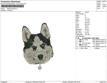 Dog Face Husky