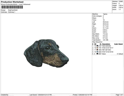 Dog face side