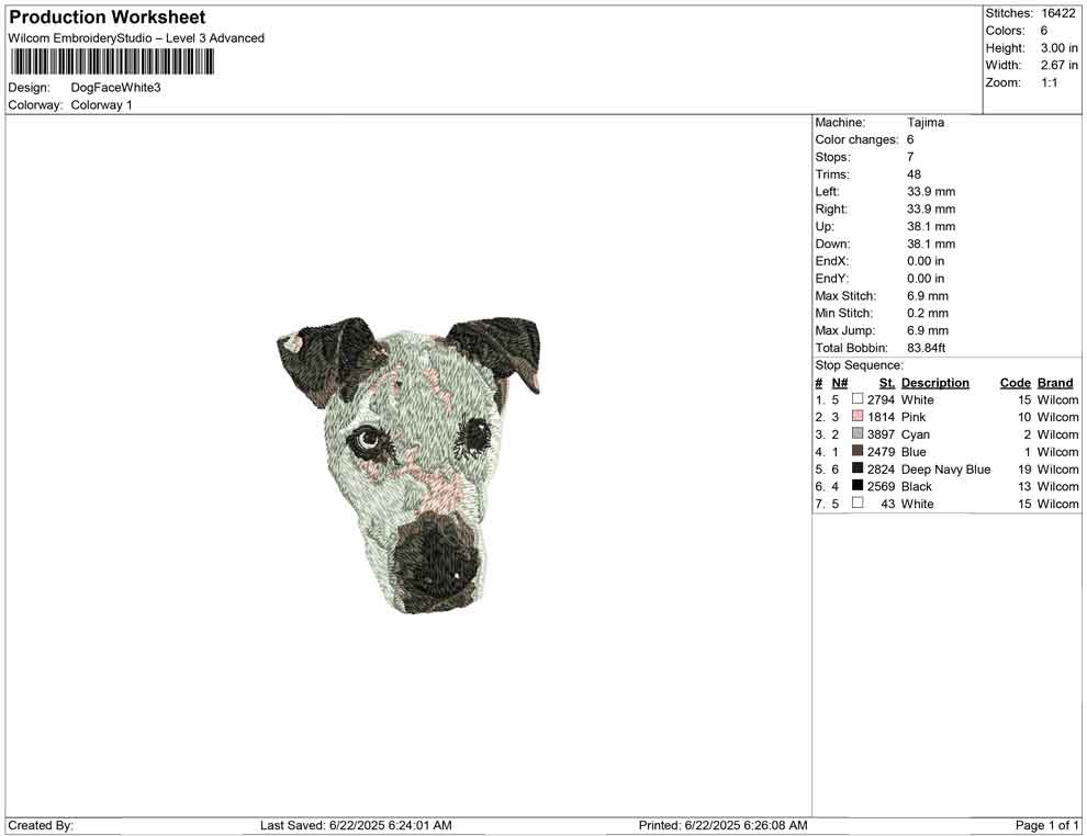 Dog Face White