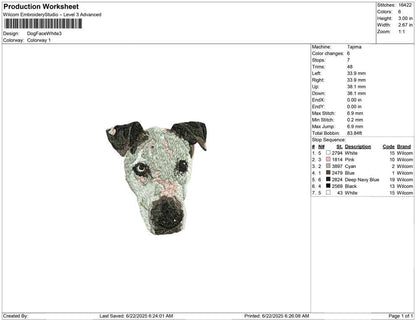 Dog Face White