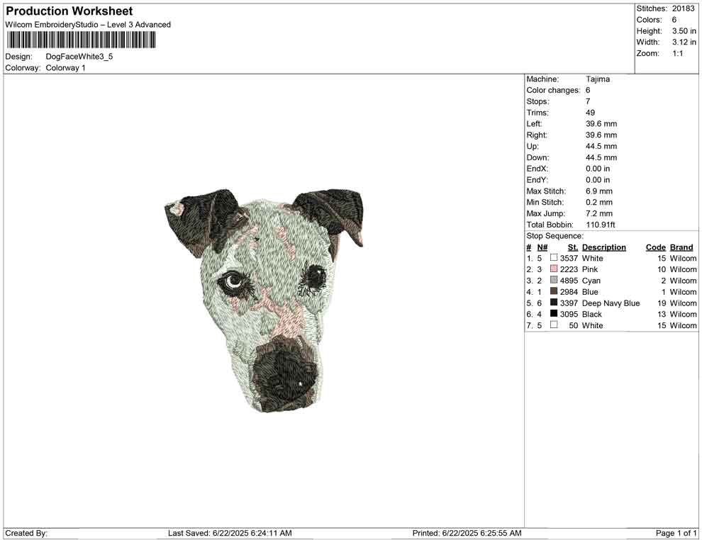 Dog Face White