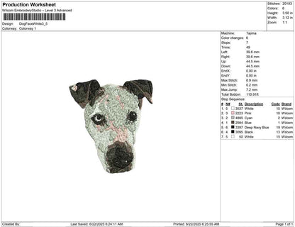 Dog Face White