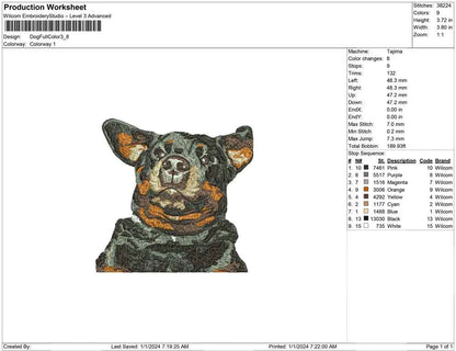 Dog full color