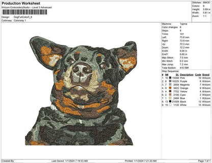 Dog full color