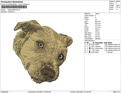Dog Head Brown