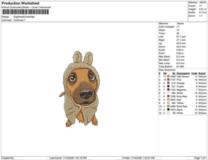 Dog Head Covering