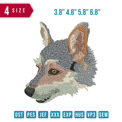 Dog Head Grey Beige
