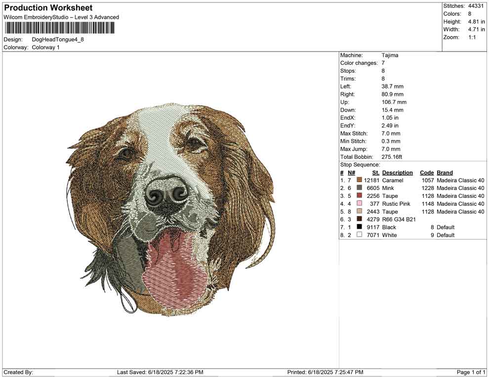 Dog Head Tongue