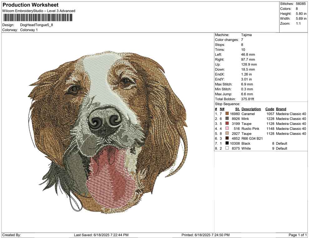 Dog Head Tongue