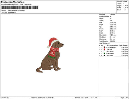 Dog Labrador Christmas