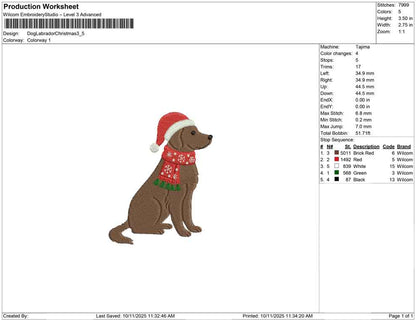 Dog Labrador Christmas