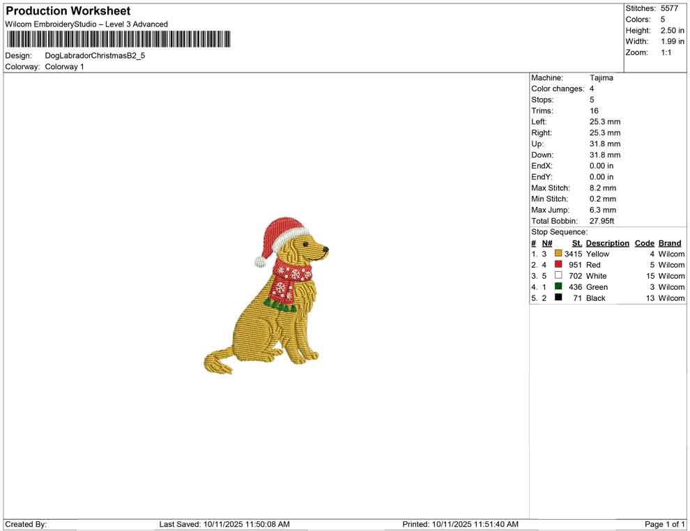 Dog Labrador Christmas B