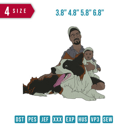 Dog Man Baby Sit