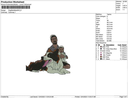 Dog Man Baby Sit