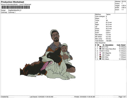 Dog Man Baby Sit