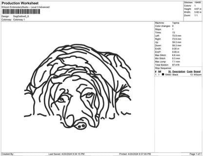 Dog Outline