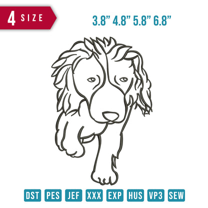 Dog outline art