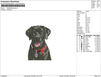 Dog Red Necklace