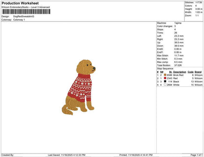 Dog red Sweatshirt