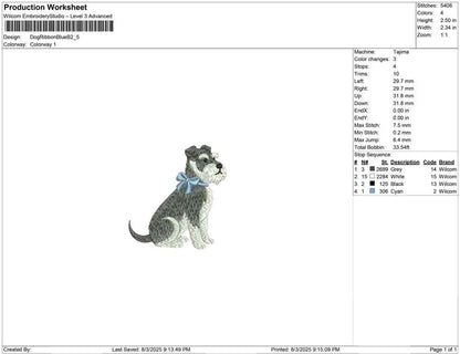 Dog Ribbon Blue B