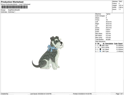 Dog Ribbon Blue B