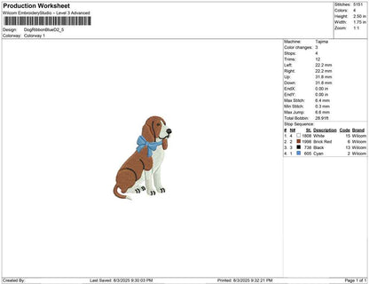 Dog Ribbon Blue D