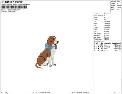 Dog Ribbon Blue D