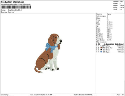 Dog Ribbon Blue D