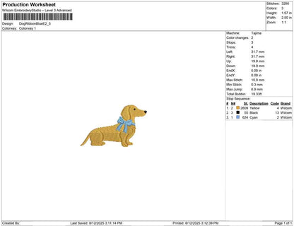 Dog Ribbon Blue E