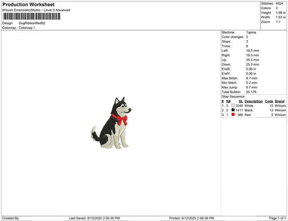 Dog Ribbon Red B