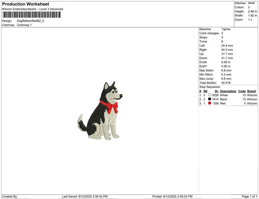 Dog Ribbon Red B