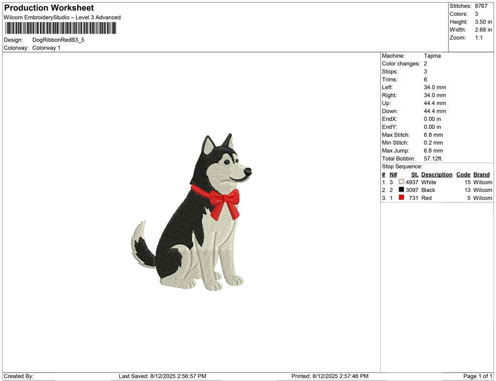 Dog Ribbon Red B